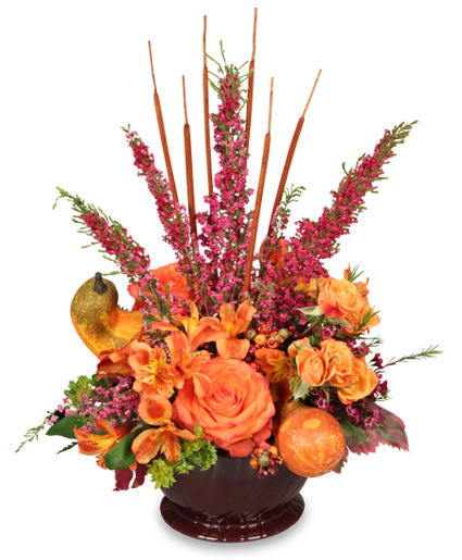 autumn color vase