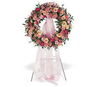 Respectful Pink Wreath